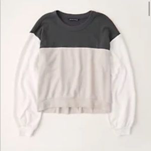 Abercrombie colorblock crewneck sweatshirt